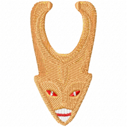 African Masks Embroidery Design 10 African Masks Embroidery Design 10